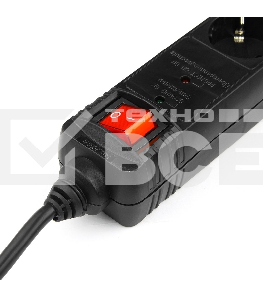 Сетевой фильтр Energenie Сетевой фильтр SPG5-C-5 1.5m 16А черный 