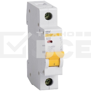 Выключатель автоматический модульный 1п B 32А 4.5кА ВА47-29 ИЭК MVA20-1-032-B