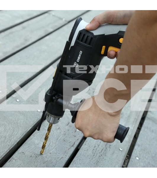 Дрель Deko DKID850W, 850 Вт, сетевая, ударная