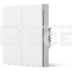 Выключатель умный двухклавишный Aqara Smart Wall Switch H1 (WS-EUK02), фото 1