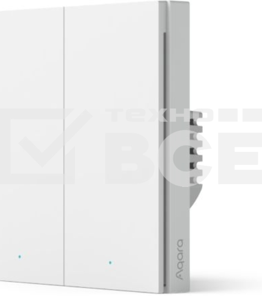 Выключатель умный двухклавишный Aqara Smart Wall Switch H1 (WS-EUK02)
