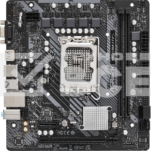 Материнская плата ASRock H610M-HVS, LGA 1700, Intel H610, 2xDDR4, 4xSATA, 1xPCIe 4.0 x16, 1xPCIe x1, 1xHDMI, 1xVGA, 1x 1Gb LAN, 2xUSB-A 3.2 Gen 1, 4xUSB 2.0, 3x3.5 мм, 7.1, mATX