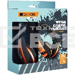 Гарнитура CANYON Gaming headset 3.5mm jack with adjustable microphone and volume control, with 2in1 3.5mm adapter, cable 2M, Black, 0.23kg, фото 1