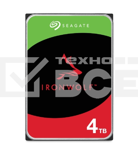 Жесткий диск Seagate 4TB Ironwolf (ST4000VN006) {SATA 6.0Gb/s, 7200 rpm, 256mb buffer, 3.5