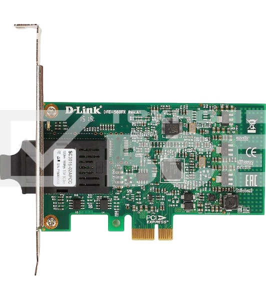 Сетевой адаптер D-Link DFE-560FX/B1A 100Base-FX с SFP -разъемом для шины PCI Express (OEM)