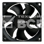 Вентилятор для корпуса Digma DFAN-80 черный, 80 мм, 1800 об/мин, 23 дБ, 4 pin, фото 1