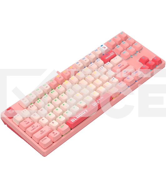Клавиатура A4Tech Bloody S87 Energy (S87 USB ENERGY PINK) проводная USB розовый