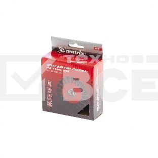 Щетка Matrix для УШМ, 100 мм, М14, Тарелка, крученая проволока 0,5 мм