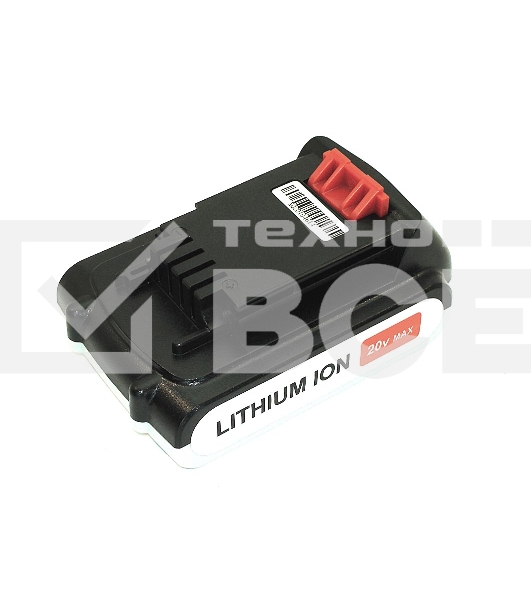 Аккумулятор для Black & Decker (p/n: LB20, LBX20, LBXR20 SL186K, ASL188K, BDCDMT12) 20V 2Ah Li-ion