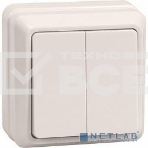Выключатель Iek EVO20-K33-10-DC ВС20-2-0-ОКм 2кл 10А откр.уст. ОКТАВА (кремовый), фото2