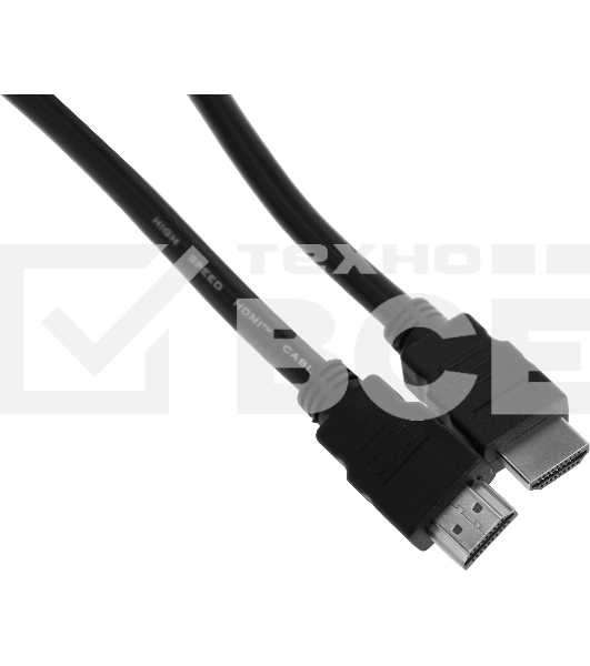 Кабель аудио-видео Cactus CS-HDMI.1.4-7 HDMI (m)/HDMI (m) 7м. Позолоченные контакты черный