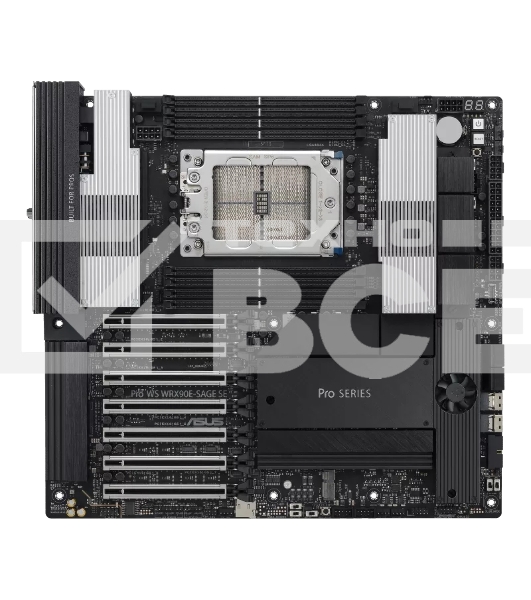 Материнская плата ASUS Pro WS WRX90E-SAGE SE, sTR5, AMD WRX90, 8xDDR5, 4xSATA, 4xM.2, 6xPCI-E 5.0 x16, 1xPCI-E 5.0 x8, 1xVGA, 2xMiniDP, 3x 10Gb LAN, 6xUSB-A 3.2 Gen 2, 1xUSB-A 2.0, 2xUSB-C USB4, 2x3.5 мм, 5.1, SSI EEB
