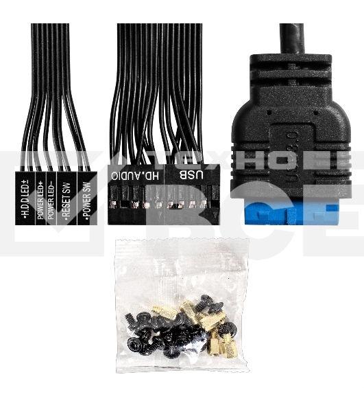 Компьютерный корпус Miditower ExeGate AA-443U-UNS350 (ATX, БП UNS350 с вент. 12см, 2хUSB+1хUSB 3.0+HD Audio, черный)