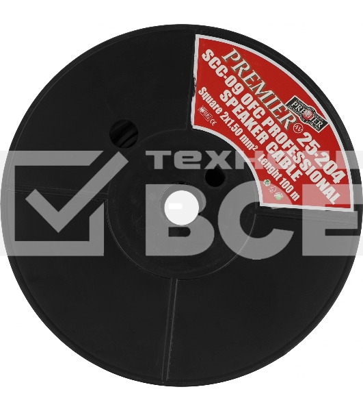 Кабель акустический Premier SCC-09 BC 100м. черный (25-204 100)