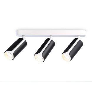 Светильник Ambrella light TN51605/3 BK/WH черный/белый GU10/3 380*60*195