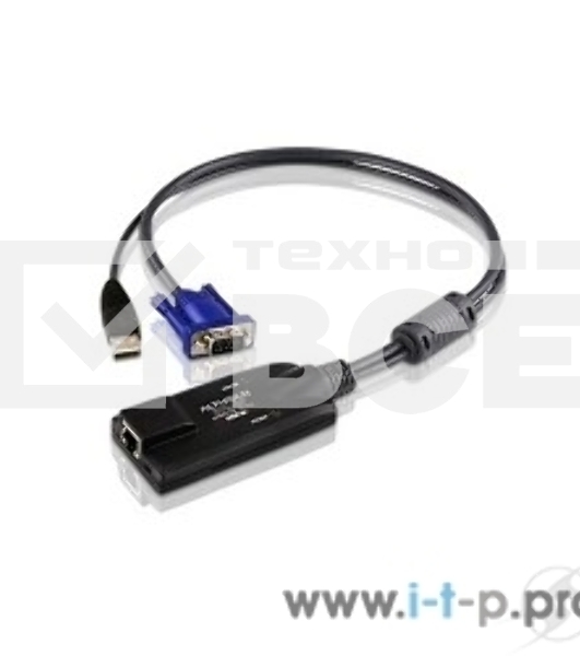 Переключатель ATEN KA7570 Кабель-адаптер KVM USB (Клав+мышь), HDB-15