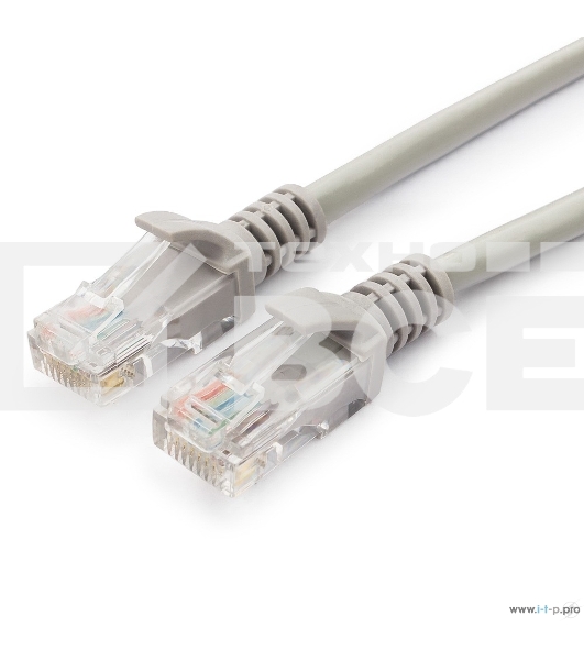 Патч-корд медный UTP Cablexpert PP10-15M кат.5e, 15м, литой, многожильный (серый)