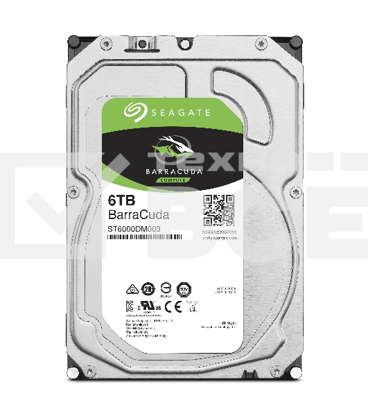 Жесткий диск Seagate 6Tb 5400rpm SATA 6GB/S 256MB ST6000DM003 Seagate Barracuda 3.5