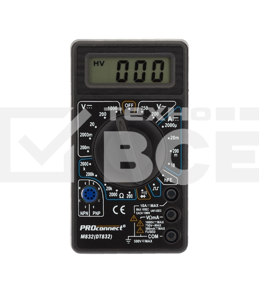Портативный мультиметр M838 (DT838) PROconnect