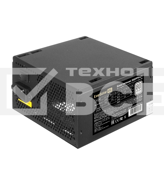 Блок питания ExeGate 550PPH-LT-S-OEM (EX282042RUS-OEM-S), 550Вт, 80 PLUS, 120мм, черный