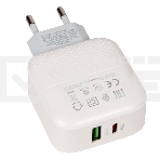 Сетевое зарядное устройство BOROFONE BA46A Premium, один порт USB, один порт Type-C, PD, 18W, 5V, 3.0A, белый, фото6