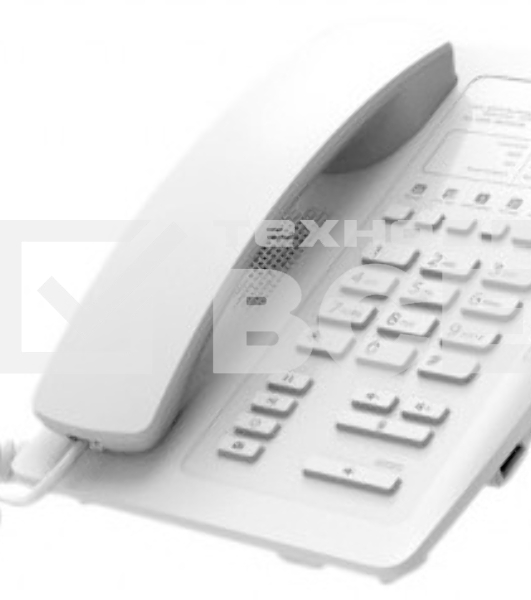 Гостиничный IP телефон Fanvil белый, 2 порта 10/100 Мбит, PoE, сменные панели логотипов, без дисплея,без б/п