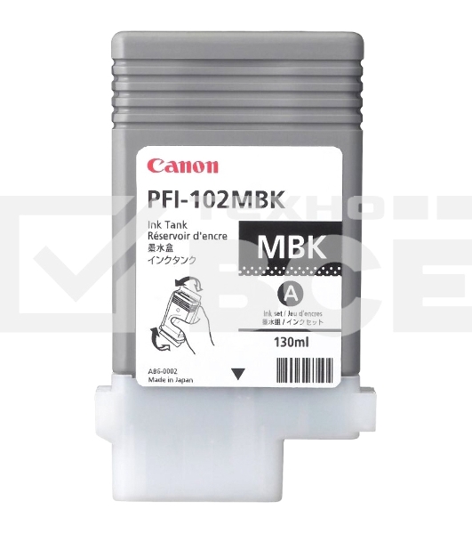 Картридж струйный Canon PFI-102MBk (0894B001) матовый черный, 130 мл., для iPF500/600/700
