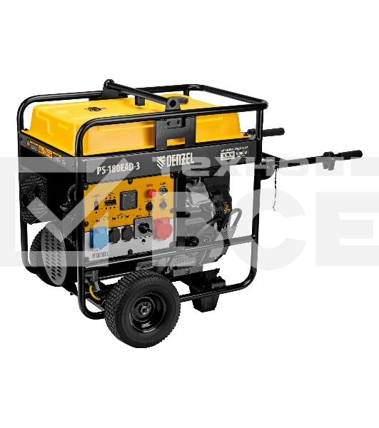 Электрогенератор бензиновый Denzel PS-180EAD-3, 18 кВт, 110 дБ, 265 кг