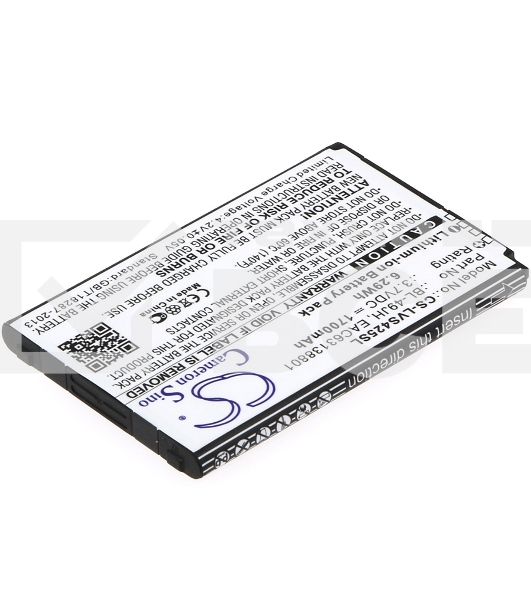 Аккумулятор CameronSino  CS-LVS425SL BL-49JH для LG K120  3.7V / 1700mAh / 6.29Wh