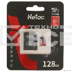 Флеш карта MicroSD card Netac P500 Extreme Pro 128GB, retail version w/SD adapter, фото2