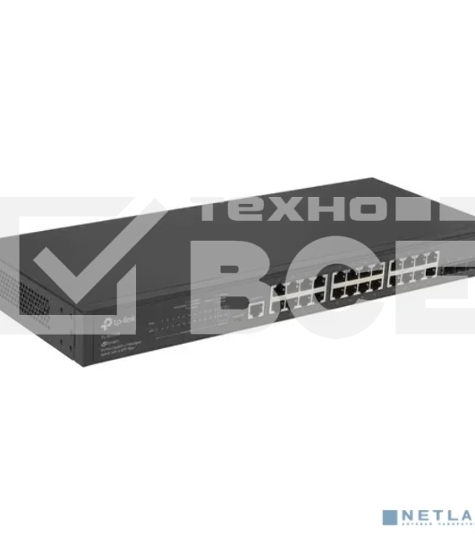 Коммутатор TP-Link JetStream™ 24-port Gigabit L2/L2+ Managed Switch with 4 SFP slots, support SDN controller, abundant L2/L2+ features, 1U rack mountable, full managed via web UI/CLI/Console/SSH/Telnet/SNMP.