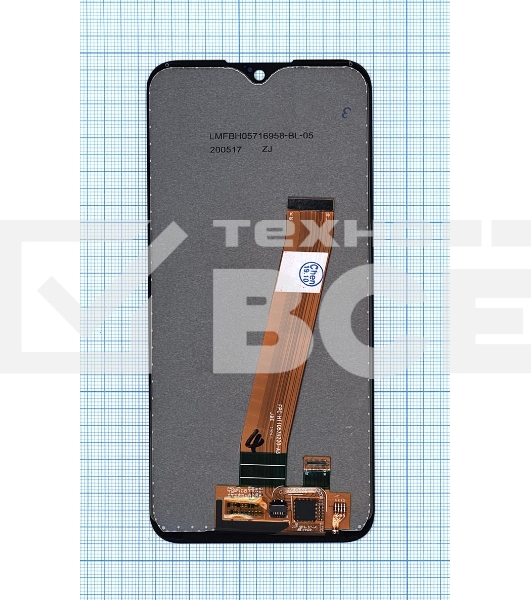 Дисплей для Samsung Galaxy A01 SM-A015F (TFT узкий разъем), черный