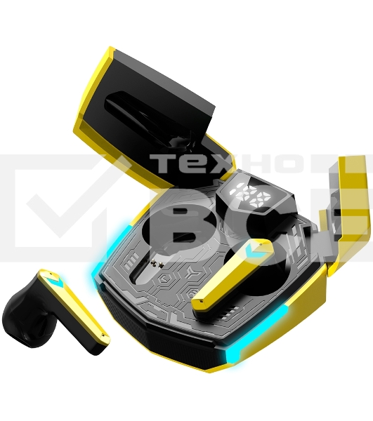 Наушники игровые CANYON headset Doublebee GTWS-2 Gaming Yellow