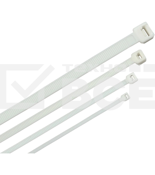 Стяжка пластиковая ITK HKW-W48-L250 250x4.8мм (упак:100шт) полиамид внешний (-25/+75) белый