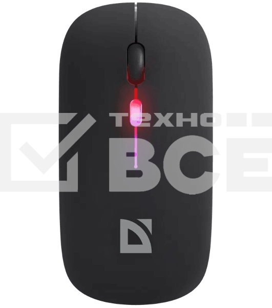 Мышь беспроводная Defender Coda MB-261 черный, 1600 dpi, радиоканал, Bluetooth, USB, кнопки - 4