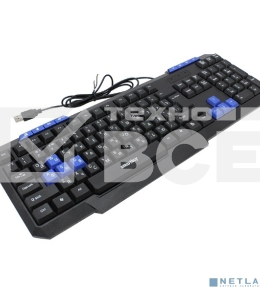 Клавиатура проводная мультимедийная Smartbuy ONE 221 USB черная SBK-221U-K