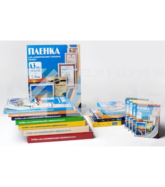 Пленка для ламинирования Office Kit 100мкм A6 (100шт) глянцевая 111x154мм PLP111 (PLP111*154/100)