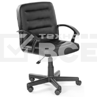 Кресло компьютерное OLSS Чип 192 Ультра черный экокожа Крестовина 