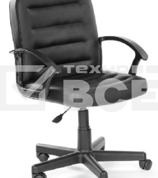 Кресло компьютерное OLSS Чип 192 Ультра черный экокожа Крестовина 