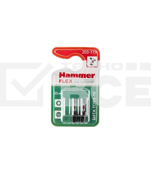 Бита Hammer Flex 203-179TORX-1025мм, 2шт.