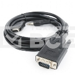 Кабель HDMI->VGA Cablexpert A-HDMI-VGA-03-10, 19M/15M + 3.5Jack, медь, позол.разъемы, 3м, черный, пакет, фото4