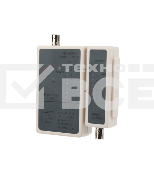 Тестер кабеля Rexant RJ-45 + BNC 5248