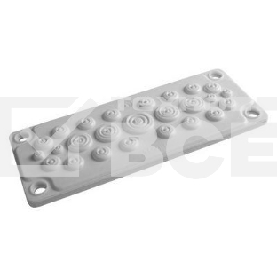 Ввод кабельный пластик V0 UL94. (25 отв.) IP65 ДКС R5HTC25
