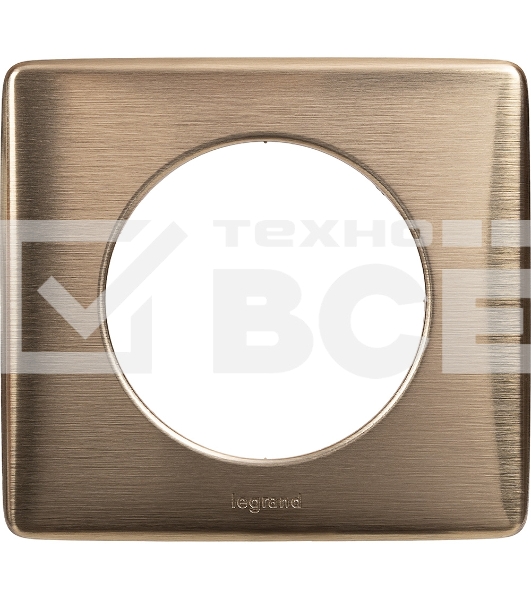 Рамка 1 пост Медь