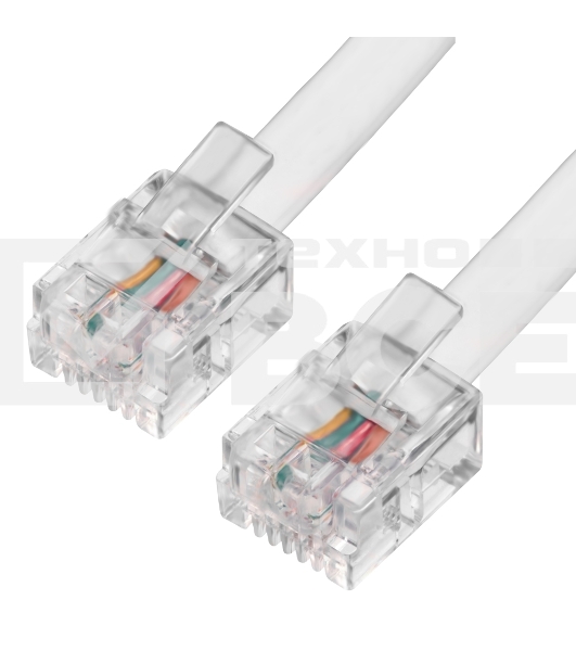 Телефонный шнур Greenconnect удлинитель для аппарата  1.0m GCR-TP6P4C-1.0m, 6P4C (джек 6p4c - jack 6p4c) белый Greenconnect Телефонный шнур удлинитель для аппарата  1.0m GCR-TP6P4C-1.0m, 6P4C (джек 6p4c - jack 6p4c) белый