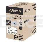Кабель информационный WRline WR-UTP-4P-C5E-PE-BK кат.5E U/UTP 4X2X24AWG PE внешний 305м черный, фото 1