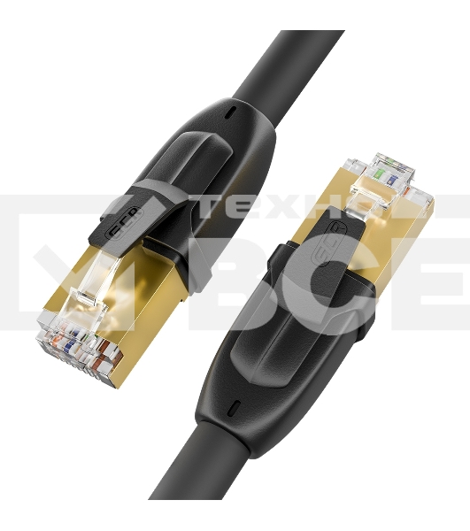 Патч-корд GCR  PROF прямой 4.0m, FTP медь кат.6, позолоч. контакты и  коннектор, 25 AWG, Deluxe ethernet high speed 10 Гбит/с, RJ45, T568B, GCR-52571