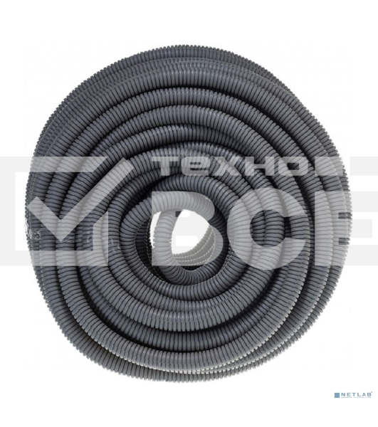 Труба гофрированная ПВХ ЭРА (серый) d 25 мм с зонд. легкая 50 м (12)