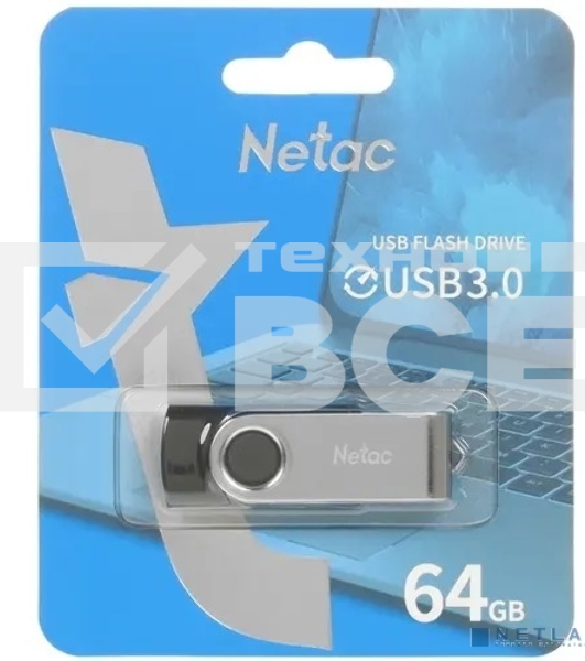 Флеш диск Netac U505 64Gb <NT03U505N-064G-30BK>, USB3.0