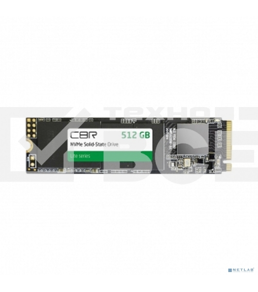 Накопитель SSD NVMe CBR SSD-512Gb-M.2-LT22, 512Gb, M.2 2280, PCIe 3.0 x4, R/W 2100/1600